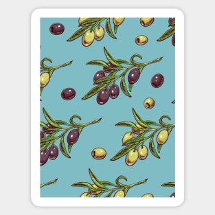 Olives - Mediterranean pattern Sticker